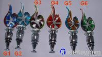 Wine bottle stopper, Glass Crafts, Glass Gifts