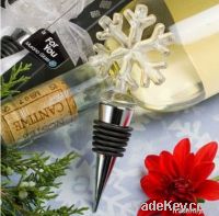 Top Christmas Gift Snow flake crystal wine stopper