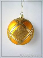 Christmas glass ball, Painted christmas ball