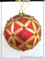 Christmas glass ball, Painted christmas ball