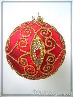 Red Christmas glass ball
