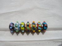 Authentic murano glass beads with silver core