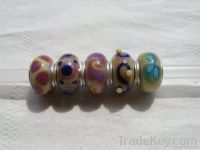 Authentic murano glass beads with silver core