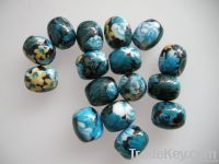 Lampwork glass beads with baking varnish, imitation glass beasds