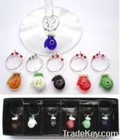 Christmas gloves glass bead charms