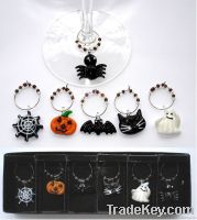 Halloween glass beads charms