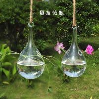 2pcs Cheap Water drop hanging glass vase,creative home decoration Succulent Terrarium Kit Housewarming Green Gift