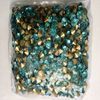 Fashion Aquamarine color glass chatons, pointback glass stone