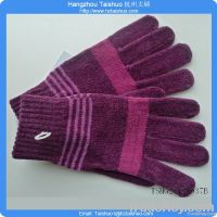 Men's fashion chenille glove knit glove