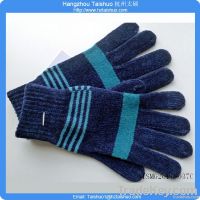 Men's fashion chenille knitted glove knit glove