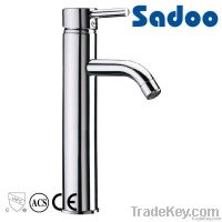 Single handle chromed basin faucet
