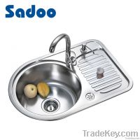 Single Bowl Kitchen Stainless Sink with Drainboard SD-937