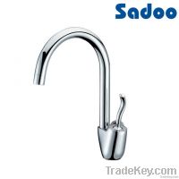 Chinese Swan Neck Round Chrome Brass Kitchen Faucet
