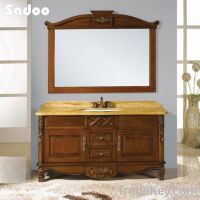 Teak Color Antique Style Solid Wood Vanity (SD-SE1501)