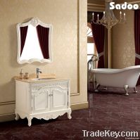 Antique Bathroom Vanity Solid Wood Cabinet (SD-SE1301)