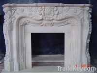 EUROPEAN STYLE NATRUAL MARBLE FIREPLACE