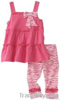 lovely print children clothing set