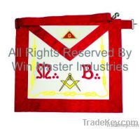 French Rite- Mb Red Officers Masonic Apron (W. G.)