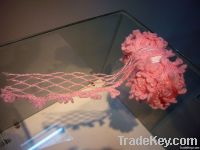 new type fancy yarn /pink mesh loop yarn for knitting