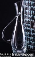 Top grade nonleaded handmade glass wine decanter
