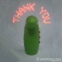 mini LED flashing message fan