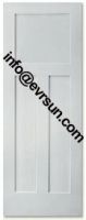 White Primed 3 Panel Shaker Door, 30"80"*1-3/8" Panel Door