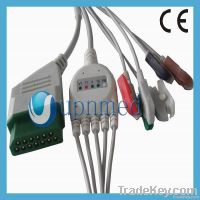 Nihon Kohden 5 lead ECG Cable with leadwires