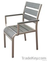 Outdoor Furniture-Aluminum Arm Dining Chair