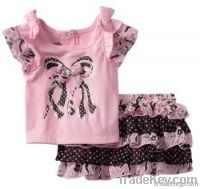 Cool summer, children clothes , girl suit, kid clothing