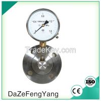 60mm flange connection diaphragm fuel pressure gauge