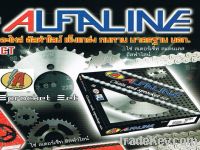 Chromium plated  Chains Sprocket set kit for Wave , Dream