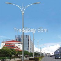 galvanzied street light pole