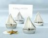 "Shining Sails" Silver Place Card Holders