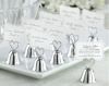Heart Topped "Kissing Bell" Place Card Photo Holders