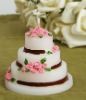 Rose Cake Wedding Candle Favor