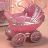 Adorable Pink Carriage Booty Wedding Candle Favor