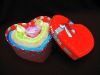 Heart Shape Cake Towel Gift