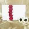 Bold Red Luxury Rose Lined Wedding Accessory Guest Book