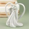 Heart Arch Bridal Couple Figurine cake topper