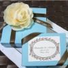 Blue wedding favor box (medium)