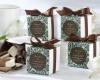 Damask Personalized wedding Favor Boxes