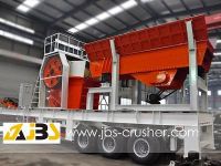 tire type mobile crusher plant used for aggregate crushing in low price