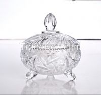 Glass candy jar