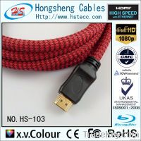 High Quality 3D 1080P PVC Molding HDMI Cable