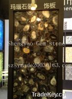 Brown agate mosiac semi precious gem stone