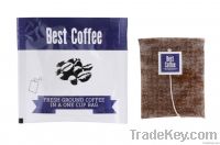 BEST COFFEE fresf ground coffee in a one cup bag 8g