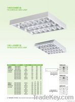 T8/t5 Surfaced Luminaire With Camber Or Dustfree Surfaced Grid Lamp