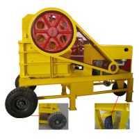 Mini mobile jaw crusher with diesel engine