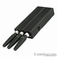 Mobile Phone and GPS Signal Jammer with 3pcs Omnidirectional Antennas