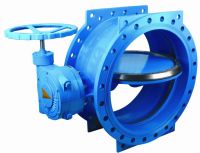 Ductile Iron Double Flange Eccentric Butterfly Valve With Disc SS316/304/340